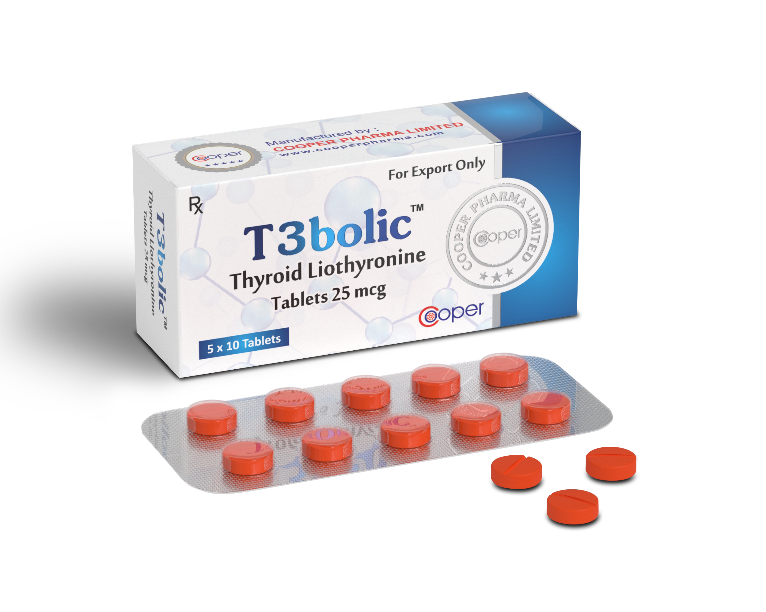 Thyroid Liothyronine Tablet 25 mcg (T3BOLIC)